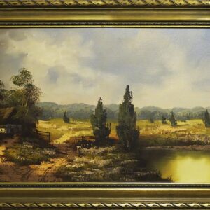 painting, frame, landscape